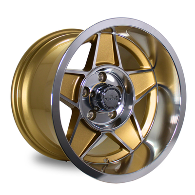 CTM MUSCLE GLOBE GOLD / MACHINED FACE Size:15x10J PCD:5/114.3 ET: -6