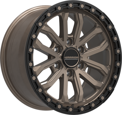 WARRIOR HULK SATIN BRONZE / SATIN BLACK LIP Size:18X9.0 PCD:6/139.7 ET18P