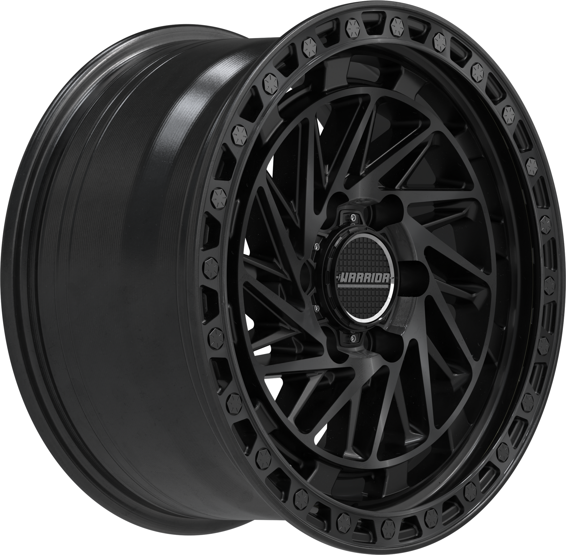 WARRIOR ZEUS GLOSS BLACK / DARK TINT FACE Size:18X9.0 PCD:6/139.7 ET18P [LEFT SIDE]