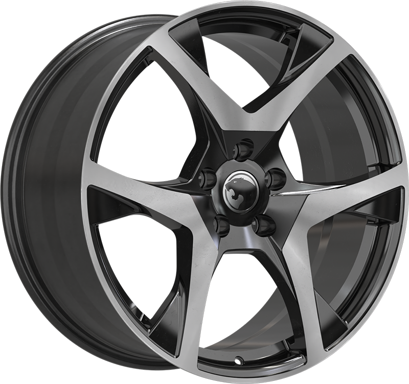 PANTHERA VF8 BLACK/MACHINED FACE 20X8.5J PCD: 5/120 ET: 36 [BIG BRAKES]