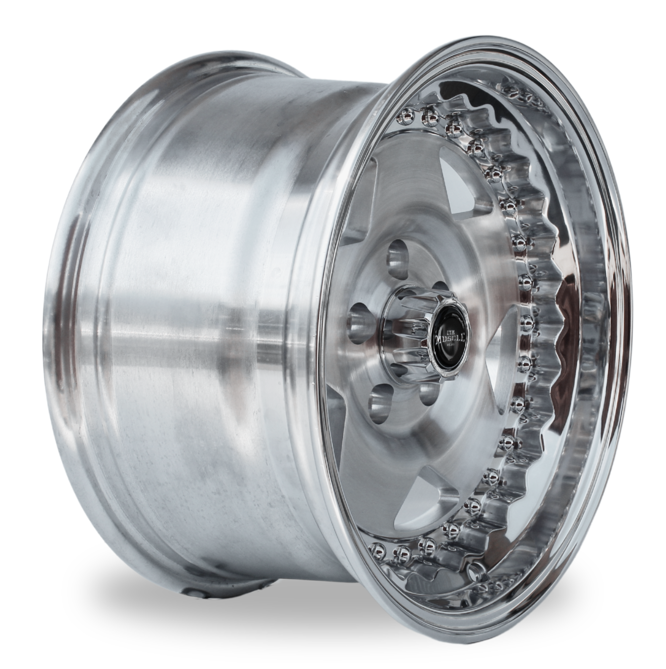 CTM MUSCLE CUSTOM PRO II BRUSHED ALLOY CENTER / POLISHED LIP Size:15x8.0J PCD:5/101.6 ET:0