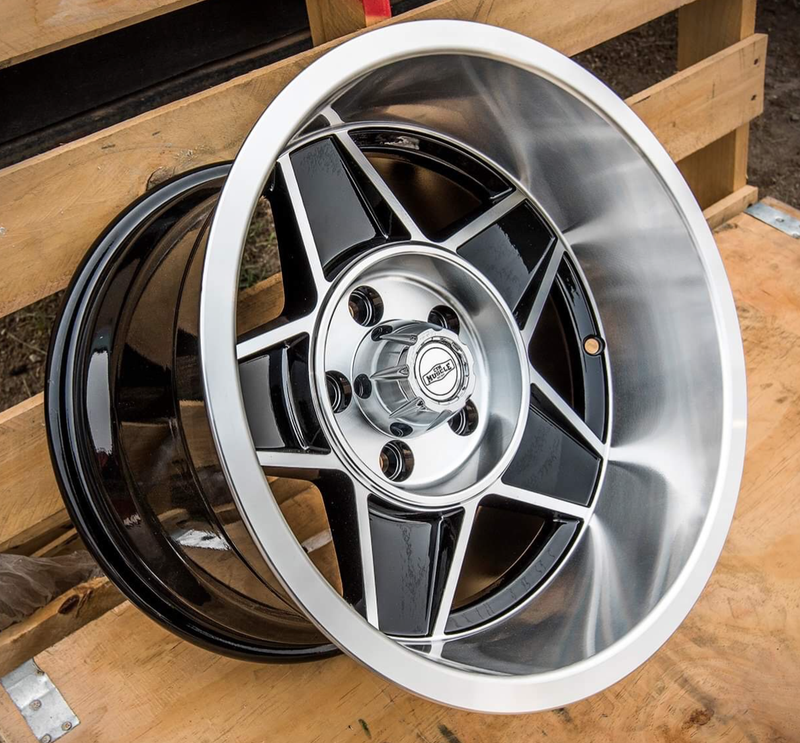 CTM MUSCLE GLOBE BLACK / MACHINED FACE Size:15x10J PCD 5/114.3 ET -12