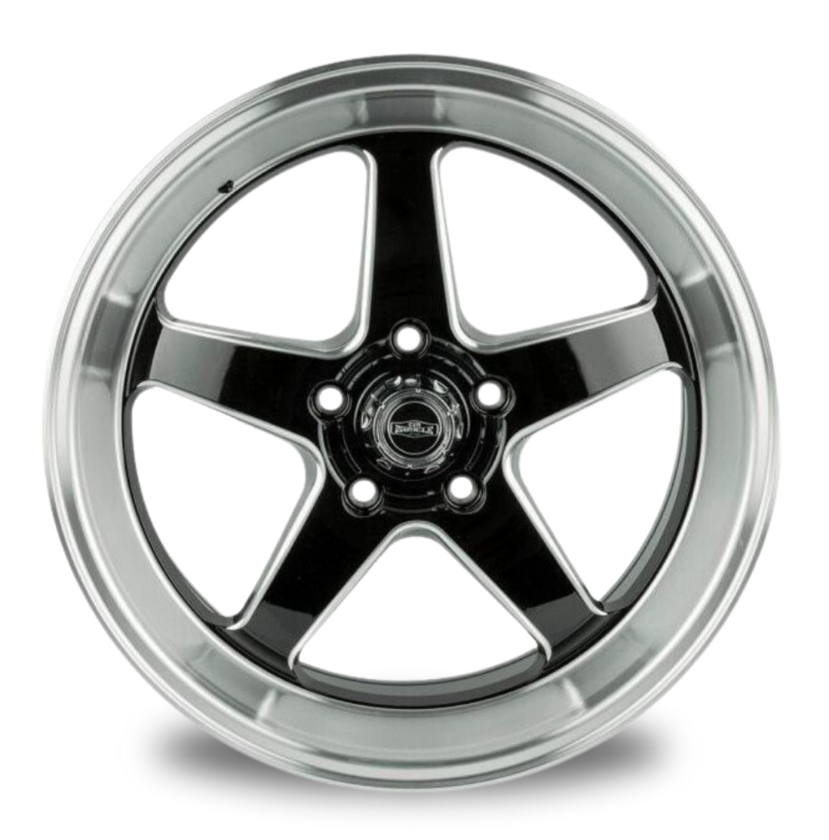 CTM MUSCLE REBEL BLACK MILLED / MACHINED LIP Size:18x8.5J PCD:5/120 ET:35