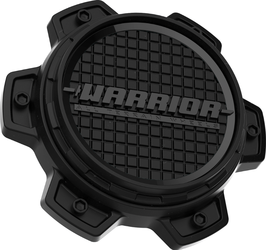 WARRIOR ATLAS/GLADIATOR/ZEUS CENTER CAP REPLACEMENT - SATIN BLACK/BLACK