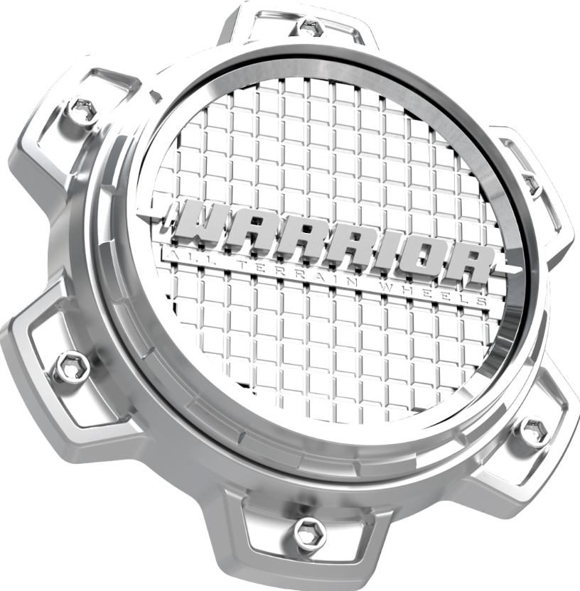 WARRIOR ATLAS/ZEUS CENTER CAP REPLACEMENT - SILVER/CHROME