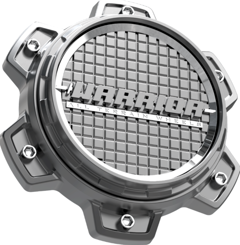WARRIOR ATLAS/GLADIATOR/ZEUS CENTER CAP REPLACEMENT - GUNMETAL/CHROME