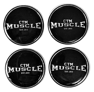 CTM MUSCLE BLACK DECAL - SET OF 4 (WITHOUT BAND)
