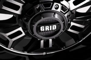 GRID GD11 GLOSS BLACK / DOUBLE BLACK TINT Size:17X9 PCD:6/139.7 ET35 (RANGER FACTORY GUARD FITMENT)