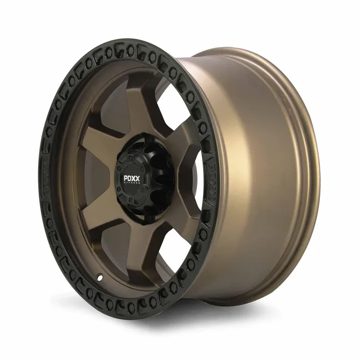 PDXX OFFROAD DOMINATOR 17X8.5J PCD: 6/139.7 ET: 0 SATIN BRONZE SATIN BLACK LIP