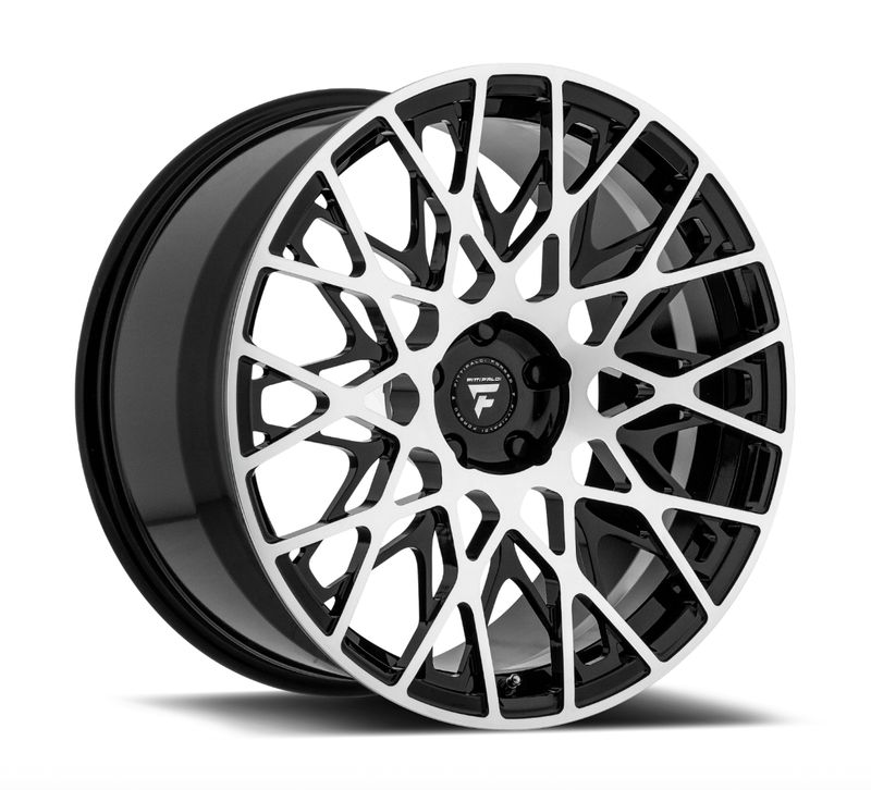 FITTIPALDI FORGED FSF08 - MACHINED FACE  / GLOSS BLACK ACCENT 20 x 9.0 ET: 35P - PCD: BLANK - 4 OR 5 STUD