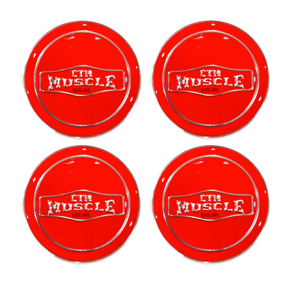 CTM MUSCLE LIMITED EDITION RED DECAL - SET OF 4