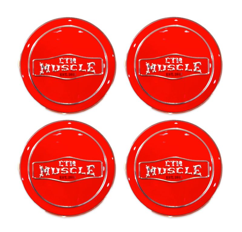 CTM MUSCLE LIMITED EDITION RED DECAL - SET OF 4