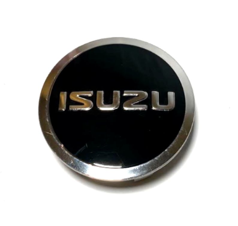 ISUZU PUSH IN CENTER CAP - CHROME/BLACK *take off*