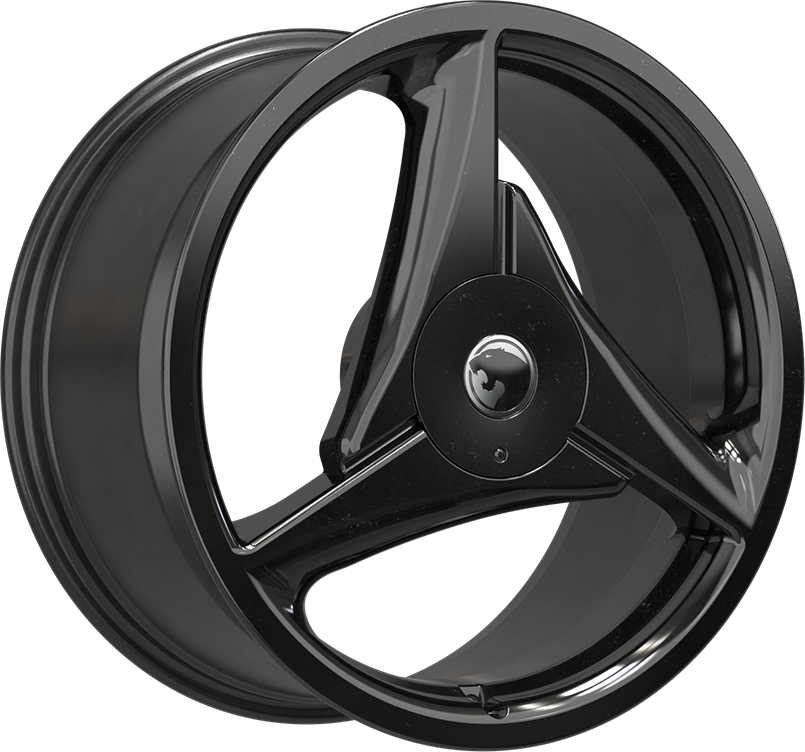 PANTHERA TRI-SPOKE GLOSS BLACK 20X8.0J PCD: 5/120 ET: 42