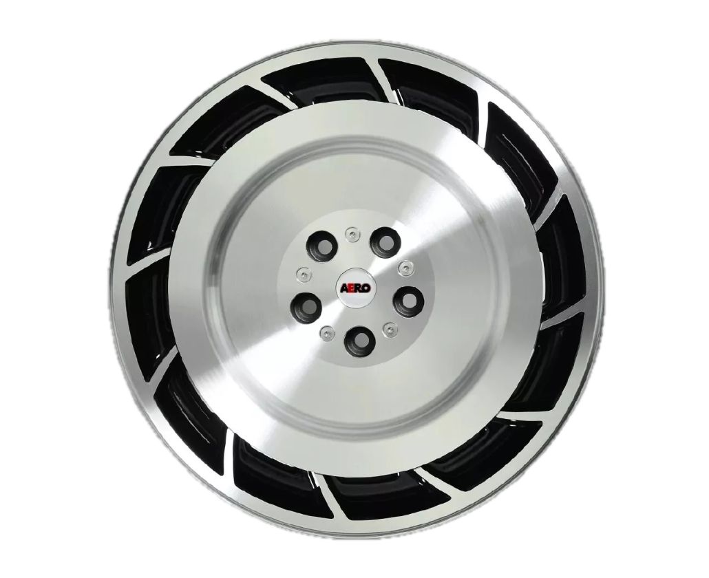 AERO (LH) GLOSS BLACK/MACHINED 19X8.0J PCD: 5/120 ET:38