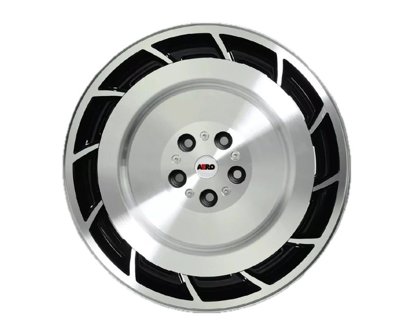 AERO (LH) GLOSS BLACK/MACHINED 19X8.0J PCD: 5/120 ET:38