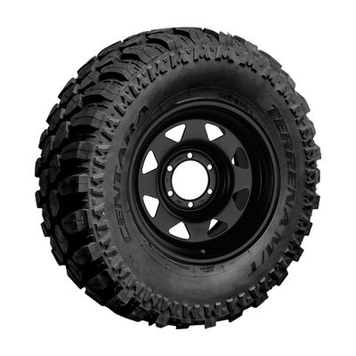BLACK SUNRAYSIA WHEEL AND TYRE PACKAGE Size: 15x8 PCD: 6/139.7 & 31" or 33" TYRES