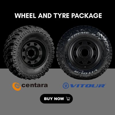 BLACK SUNRAYSIA WHEEL AND TYRE PACKAGE - Size:16X8 PCD:6/139.7 - CHOOSE YOUR TYRE OPTIONS
