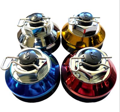 TUNER WHEEL CENTER CAPS EMR-2 -  CHROME, GOLD, BLUE OR RED