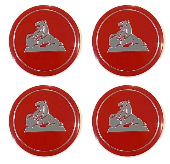 HOLDEN LION RED DECAL - SMALL- SET OF 4 - 40mm