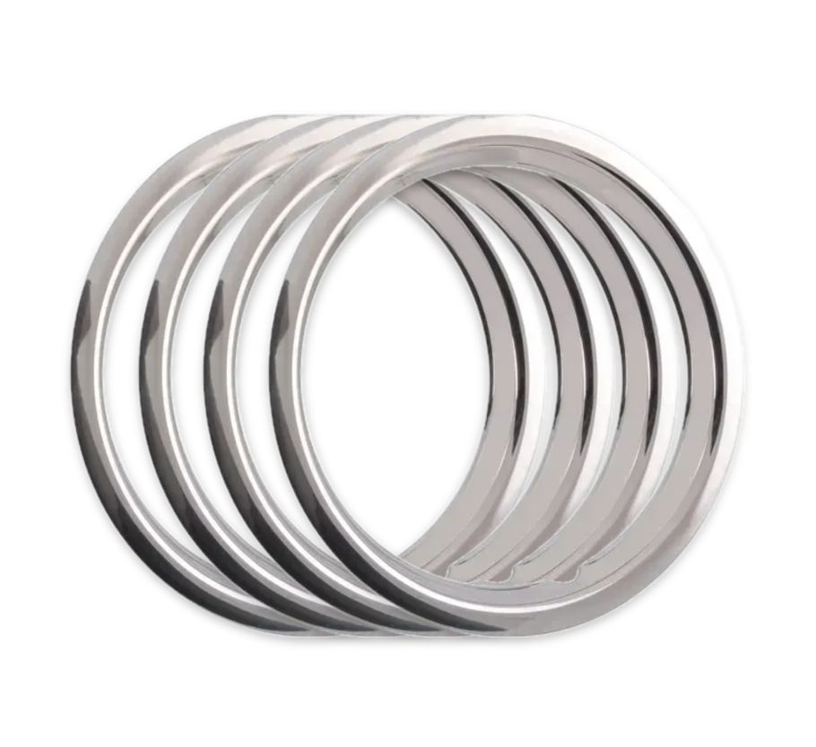 14" WHEEL TRIM RING - CHROME PLATE STEEL [SET 4]
