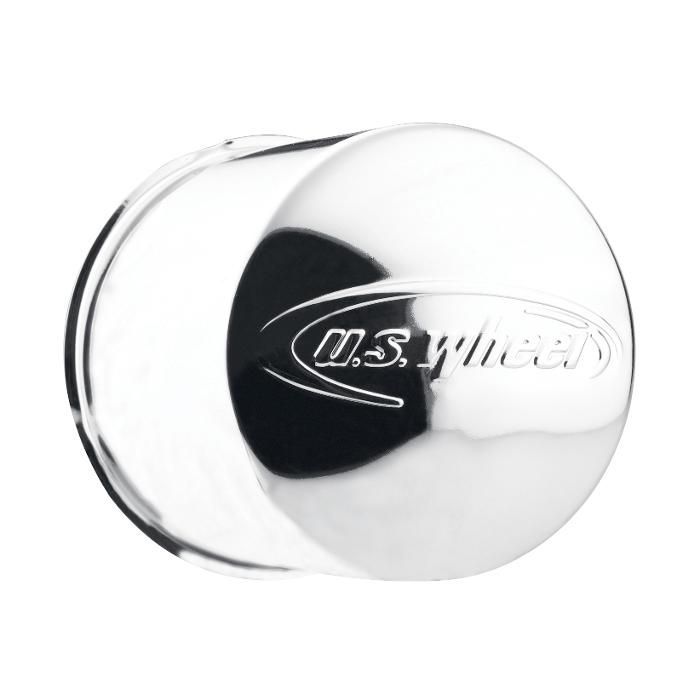 EMBOSSED US WHEEL CHROME PUSH THROUGH DOME