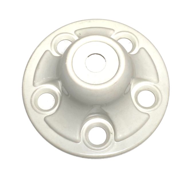 TRAILER WHEEL HUBS - WHITE - FITS FALCON PCD 5/114.3 SOLD AS A PAIR