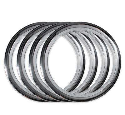 15" WHEEL TRIM RING - POLISHED STAINLESS [SET 4]