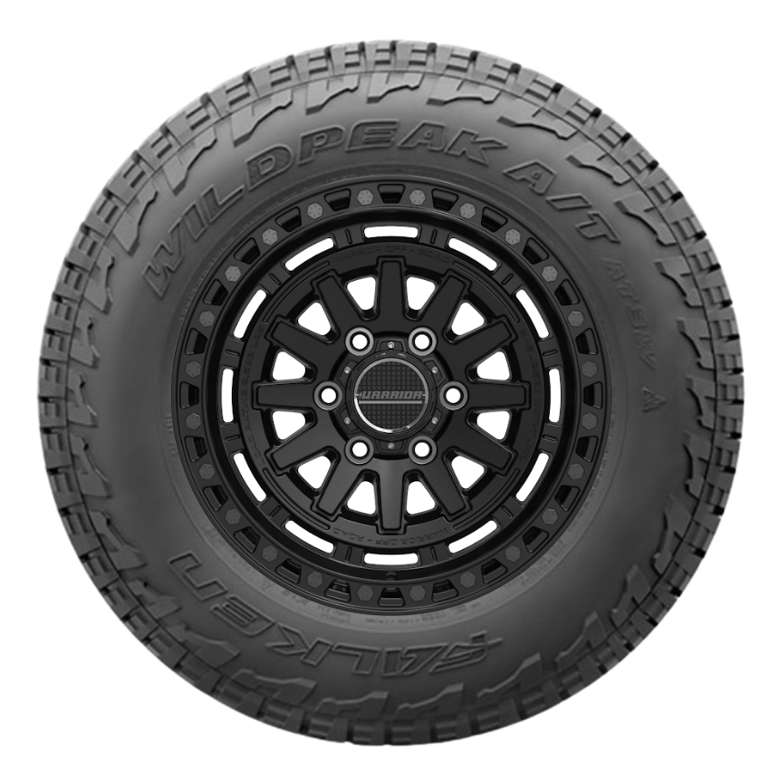 WARRIOR GLADIATOR SATIN BLACK WITH FALKEN AT3W OR AT4W TYRES Size:17X8.5 PCD:6/139.7 ET15