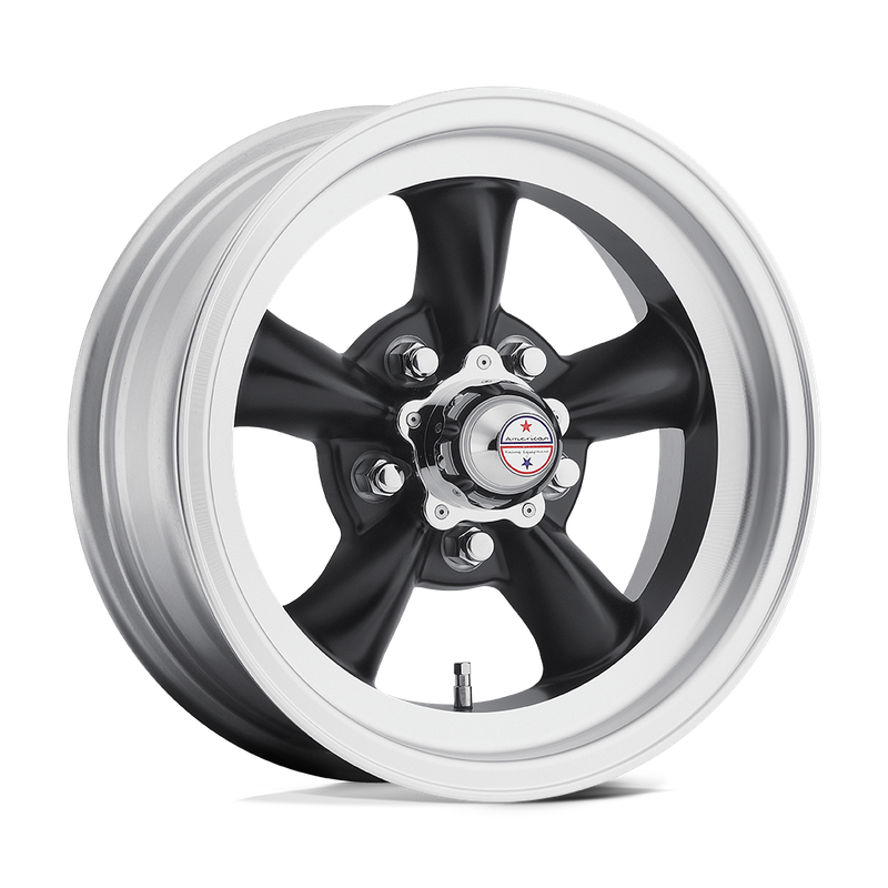 AMERICAN RACING 'BULLIT STYLE' VN105 TORQ THRUST D BLACK/MACHINED LIP Size:15x7 PCD:5/114.3 ET:6N AMERICAN RACING 'BULLIT STYLE' VN105 TORQ THRUST D BLACK/MACHINED LIP Size:15x7 PCD:5/114.3 ET:6N