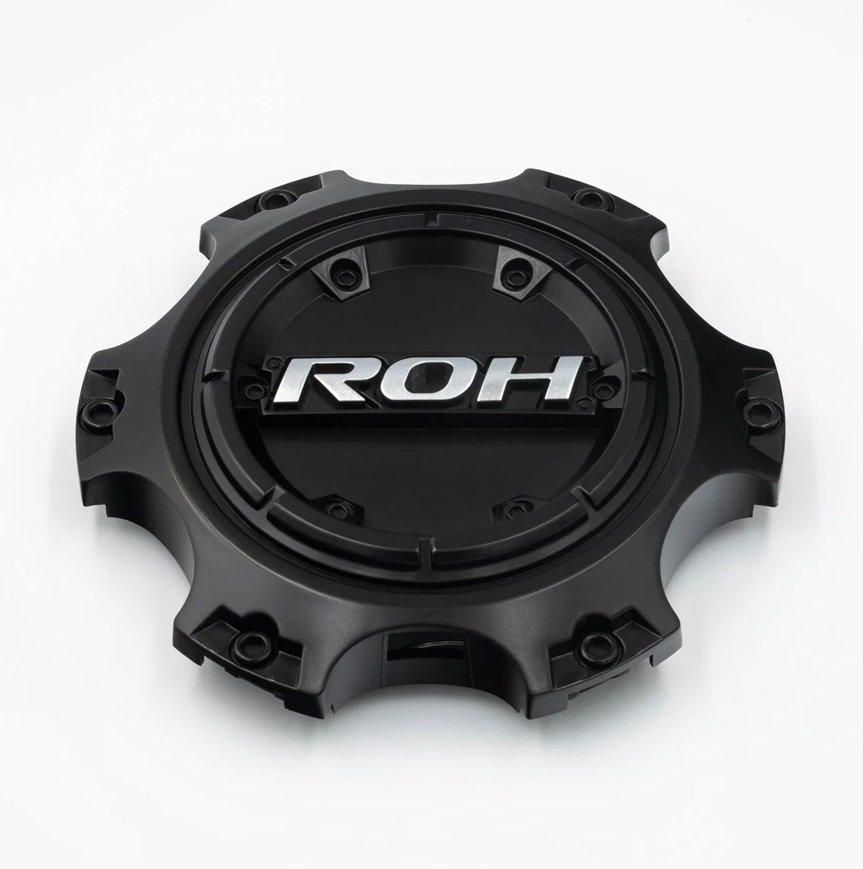 ROH OFFROAD ALLOY WHEEL CENTER CAP SATIN BLACK/CHROME PCD: 6/139.7 ROH OFFROAD ALLOY WHEEL CENTER CAP SATIN BLACK/CHROME PCD: 6/139.7
