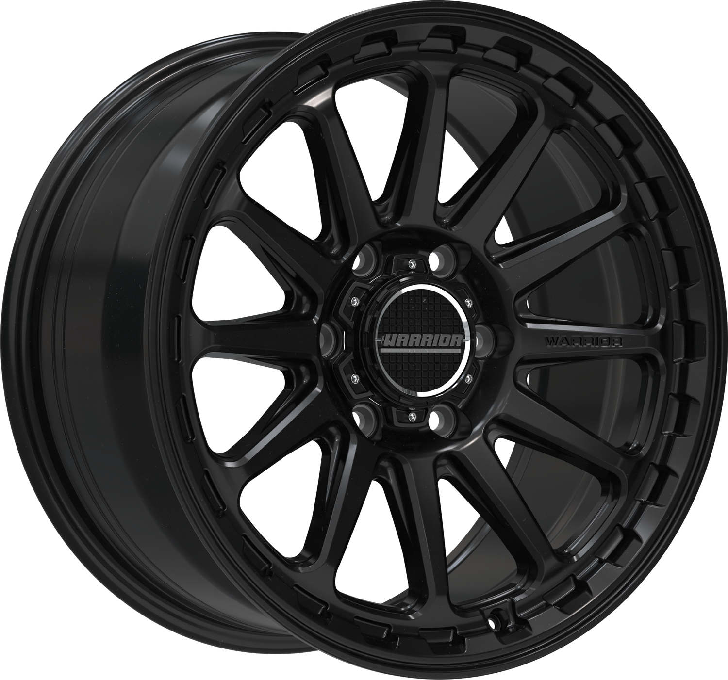WARRIOR VIDAR SATIN BLACK - Size:18X9.0 PCD:6/139.7 ET:20P CB: 106.1 [1250kg Load Rated]
