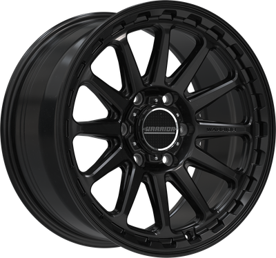 WARRIOR VIDAR SATIN BLACK - Size:18X9.0 PCD:6/139.7 ET:20P CB: 106.1 [1250kg Load Rated]