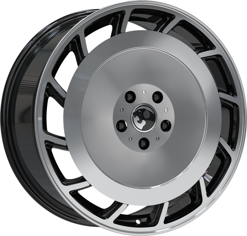 PANTHERA AEROZ (RH) GLOSS BLACK/MACHINED 20X9.5J PCD: 5/120 ET: 45P