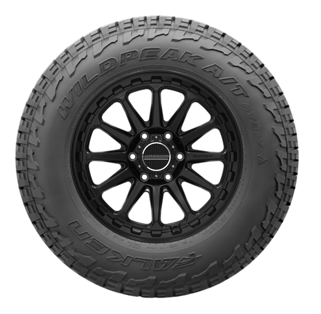 WARRIOR VIDAR GLOSS BLACK / DARK TINT WITH FALKEN AT3W OR AT4W TYRE PACKAGE Size:18X9.0 PCD:6/139.7 CB: 106.1 [1250kg Load Rated]