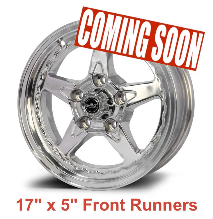 CTM MUSCLE DRAGSTAR 2.0 FULL POLISHED 17x5.0 FRONT RUNNERS ***CUSTOM FITMENT*** ET:0