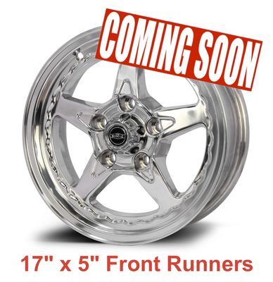 CTM MUSCLE DRAGSTAR POLISHED 17x5.0 FRONT RUNNERS PCD:5/114.3 ET:0  (FORD FALCON / MUSTANG FITMENT)