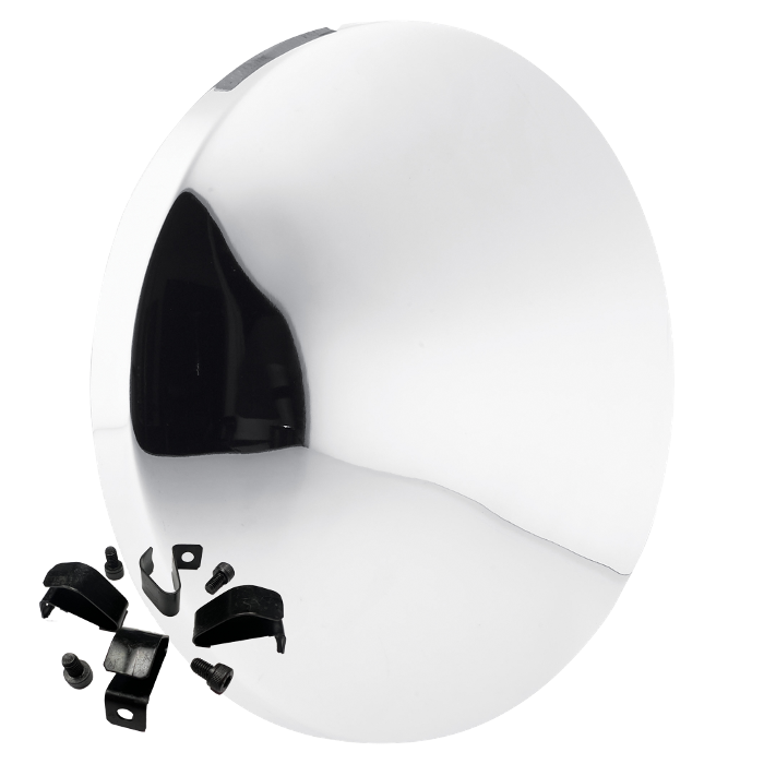 CHROME STEEL BABY MOON & CLIP KIT FOR RAT ROD WHEELS CHROME STEEL BABY MOON & CLIP KIT FOR RAT ROD WHEELS