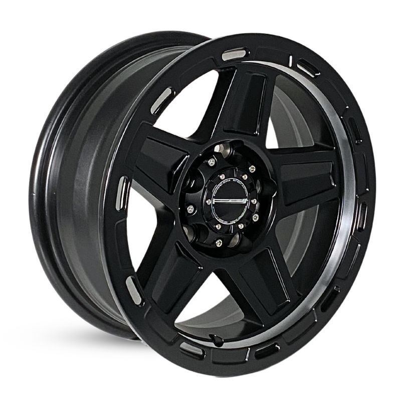 CTM SELECT+ 5 SPOKE TRAILER SATIN BLACK ALLOY Size:14x5.5 PCD:5/114.3 ET0 (FORD FALCON HUBS)