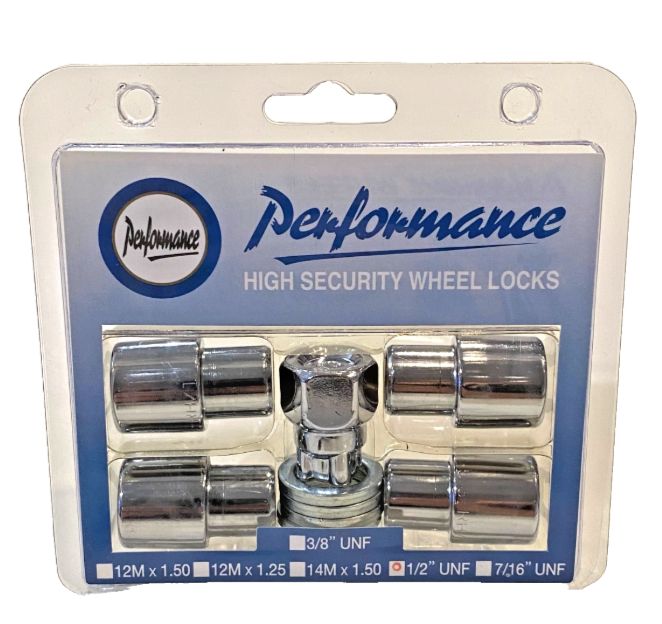 PERFORMANCE MAG SHANK LOCK NUT SET 1/2 PERFORMANCE MAG SHANK LOCK NUT SET 1/2" UNF CHROME