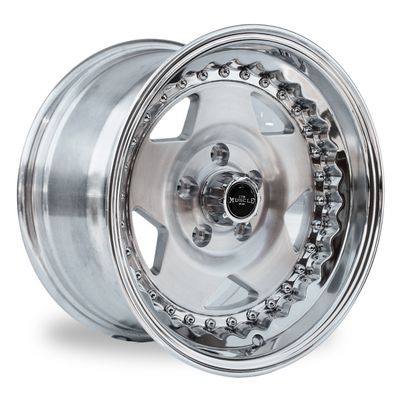 CTM MUSCLE CUSTOM PRO II BRUSHED ALLOY CENTER / POLISHED LIP Size:15x8.0J PCD:5/120.65 ET:0