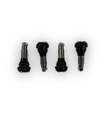 CHROME SLEEVE RUBBER VALVE - SET 4