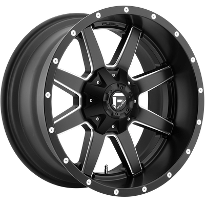 FUEL MAVERICK D538 MATT BLACK/MILLED Size:17X8.5 PCD:6/114.3 - 6/139.7 ET32