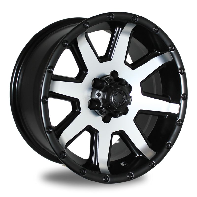 *LAST SET* ULTRA CRUSHER SATIN BLACK / MACHINE FACE Size:16x8 PCD:6/114.3 ET:15