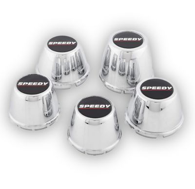 SPEEDY WHEELS CHROME PUSH IN CAP