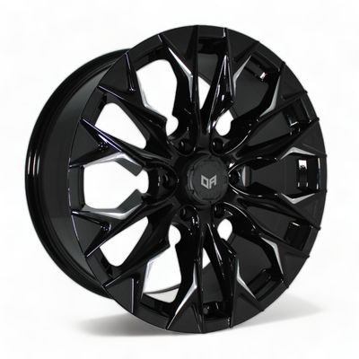 OFF-ROAD ACTION IGNITION GLOSS BLACK / MILLED Size:20X9.0 PCD:6/139.7 ET38  (RANGER / LC300 / PRADO 250 FACTORY GUARD FITMENT)