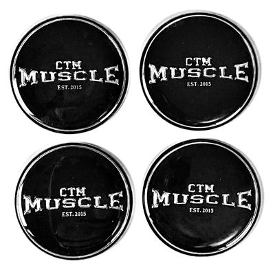 CTM MUSCLE BLACK DECAL - SET OF 4 (WITHOUT BAND)