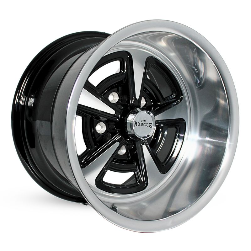 CTM MUSCLE GTS SPRINT BLACK / MACHINED FACE Size:15x10J ***CUSTOM FITMENT***