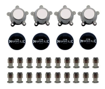 CLASSIC MAG WHEEL ACCESSORY RESTO KIT (SCREW IN CAP TALL - MAG SHANK NUT)