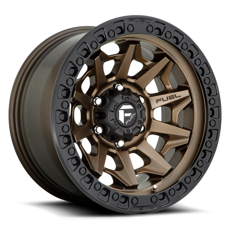 FUEL COVERT D696 MATTE BRONZE / BLACK LIP Size:18X9.0 PCD:6/139.7 ET20